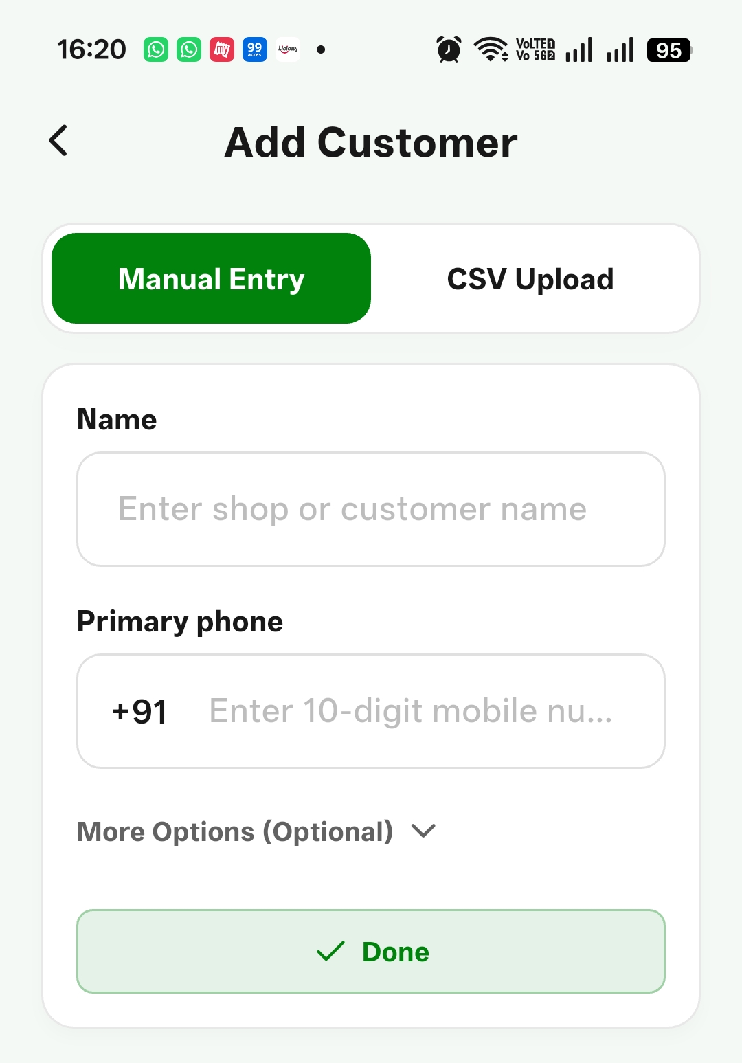 Add customer